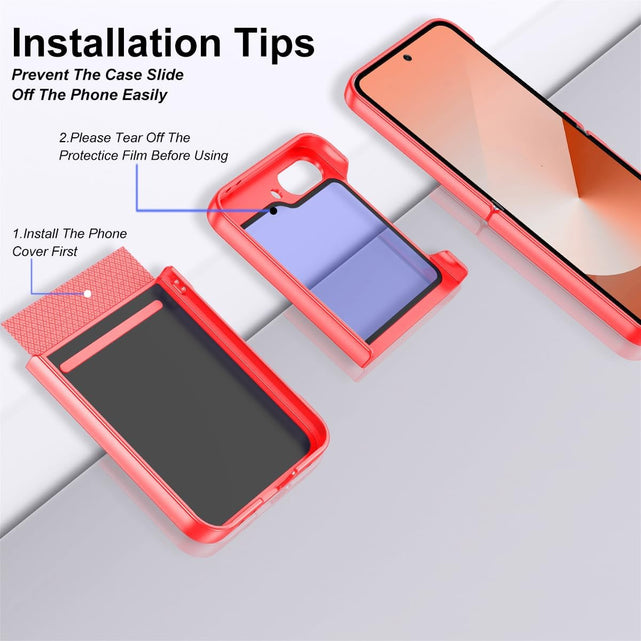 Redpepper Galaxy Z Flip 6 cover arancione con stand