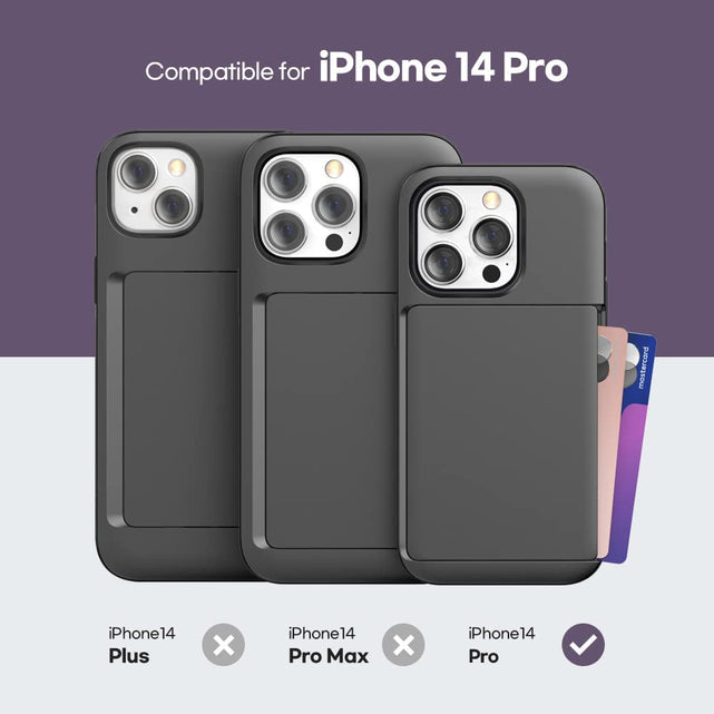 Redpepper iPhone 14 Pro custodia portacarte doppio strato