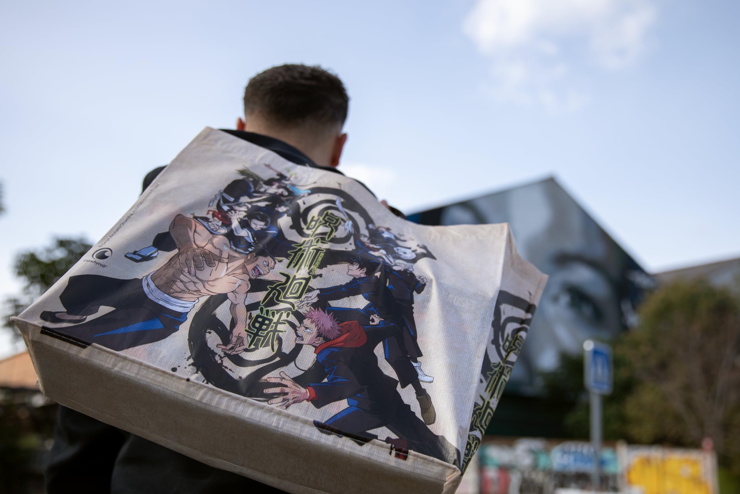 Konix Jujutsu Kaisen Borsa Spesa 40x45x20 Beige Riciclata