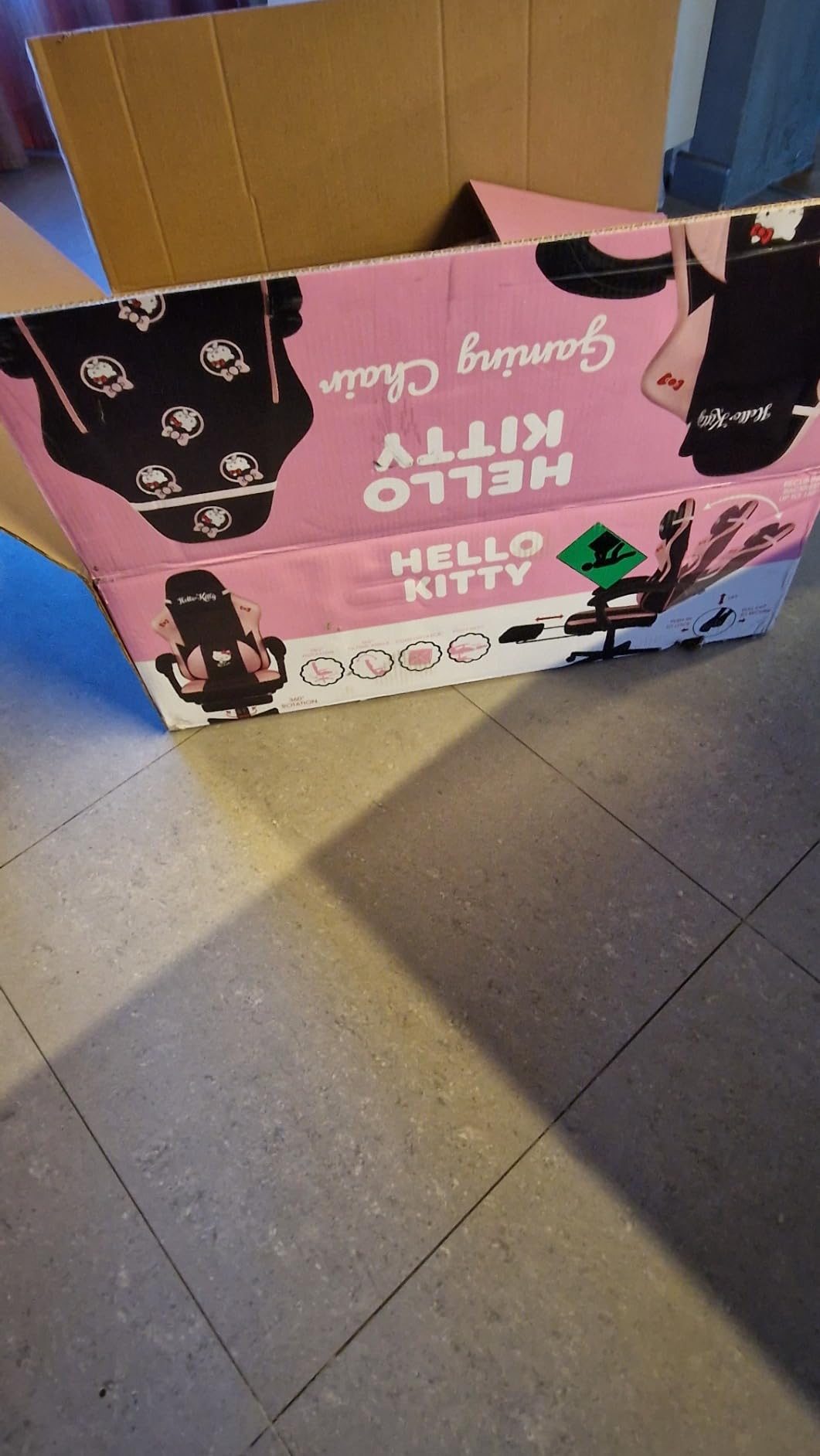 Konix Hello Kitty Sedia Gaming Ufficio 150° Nero Rosa