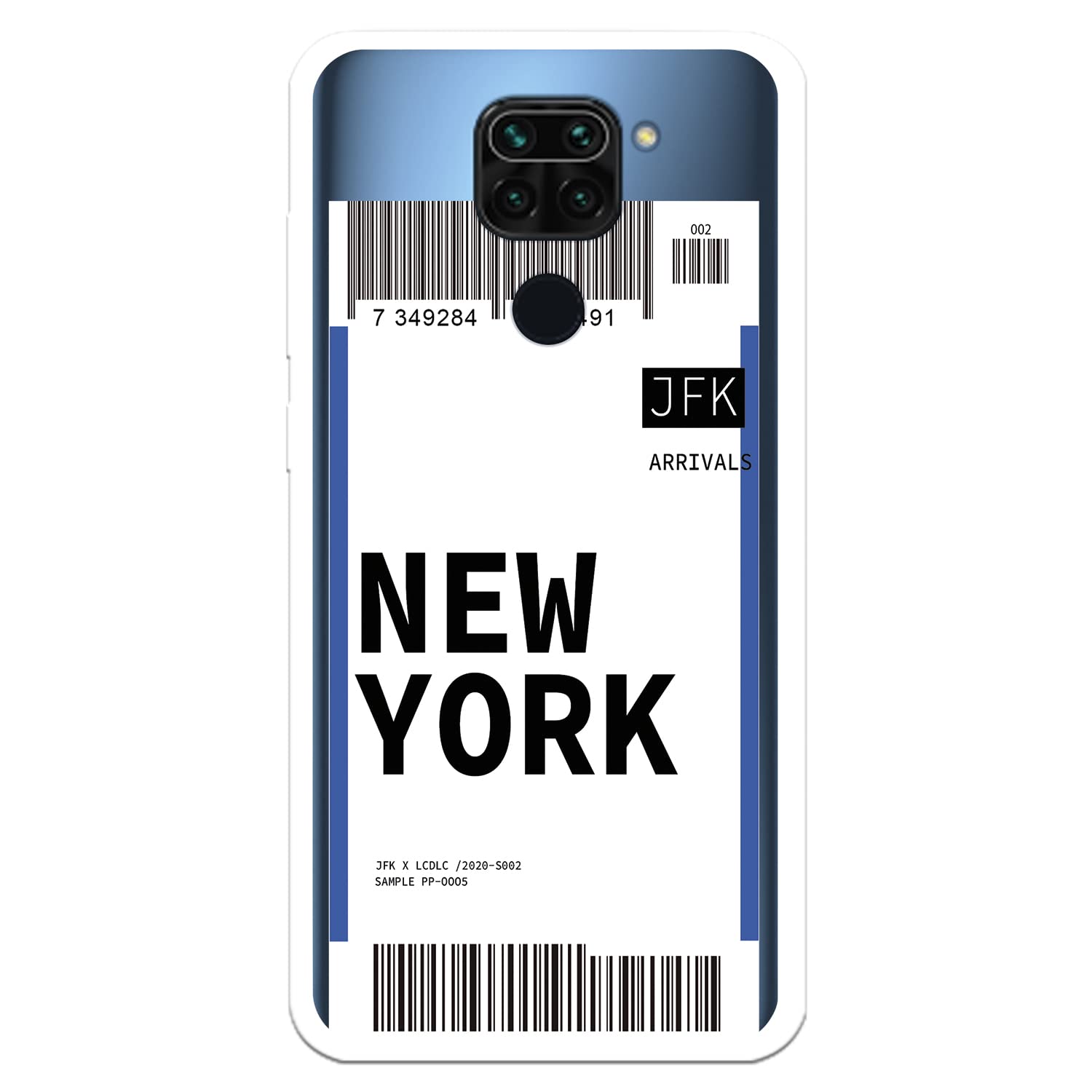 La Casa de las Carcasas Biglietto New York cover Redmi Note 9