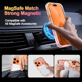 Redpepper 18 Pro Max cover trasparente rugged 3 strati MagSafe