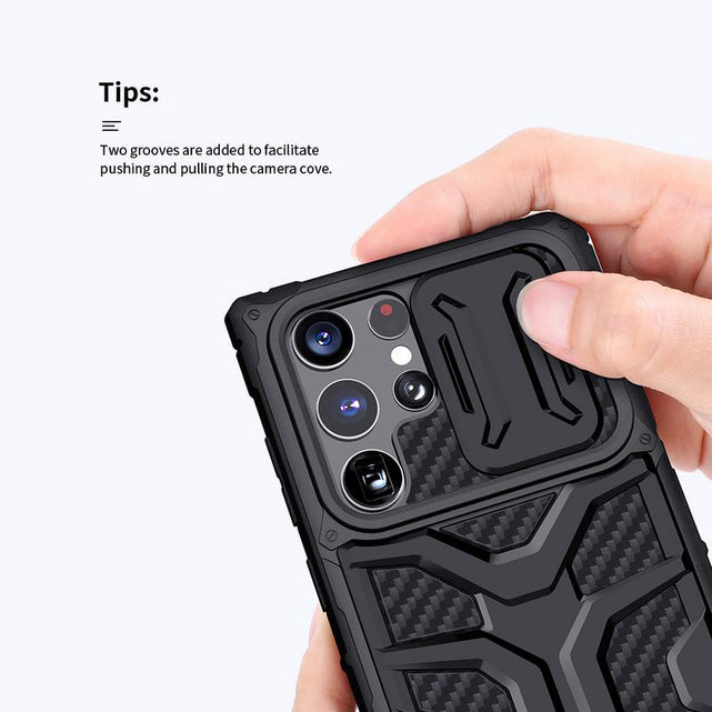 Redpepper Galaxy S22 Ultra Cover Carbonio Antiurto Nera