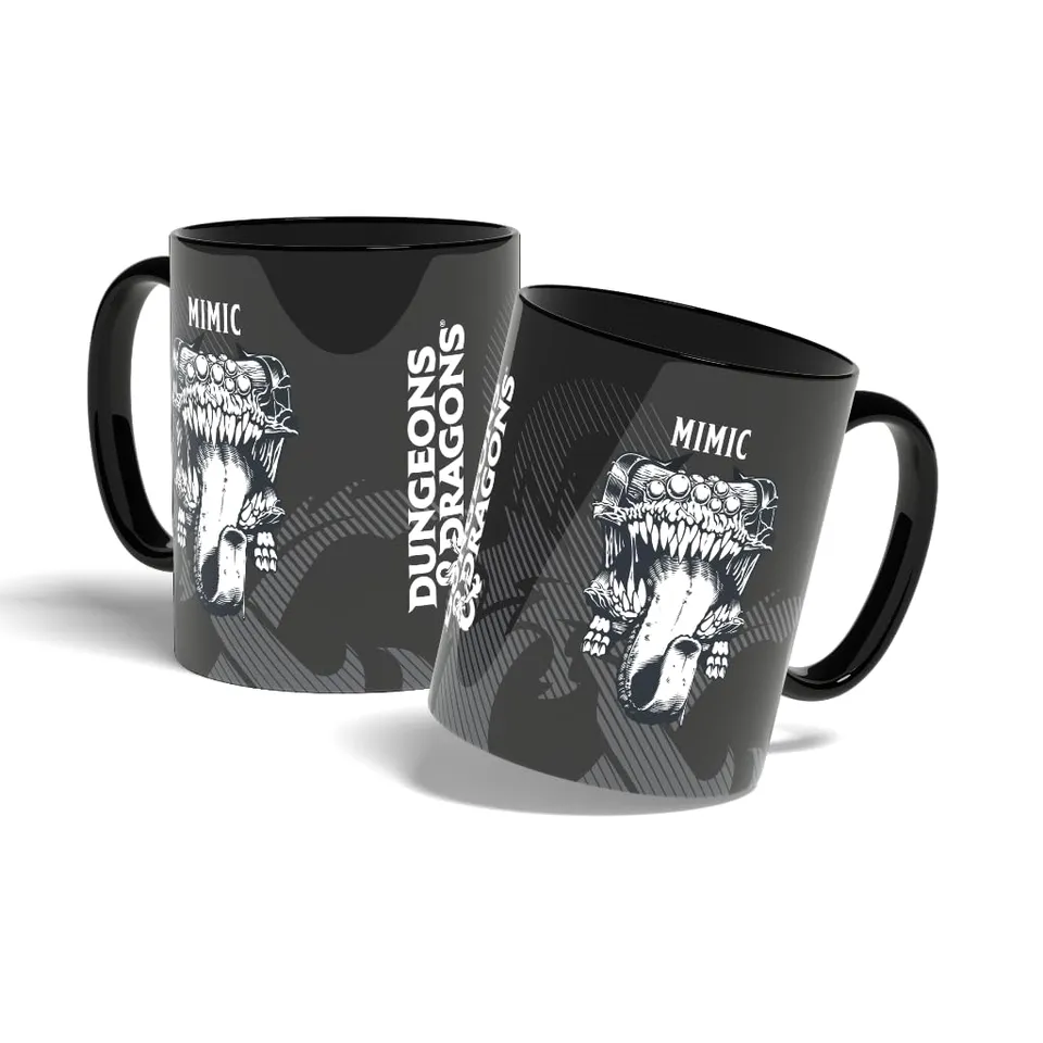 Konix Dungeons & Dragons Mimic Tazza 320 ml Ceramica Nero