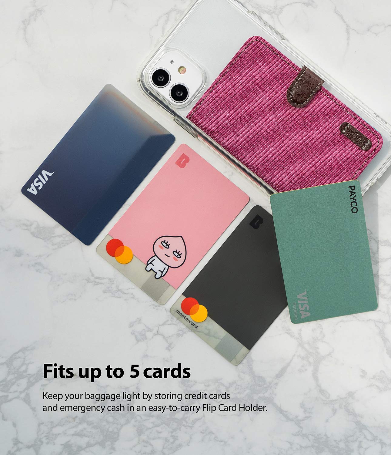Ringke Card Holder porta carte telefono adesivo supporto carte