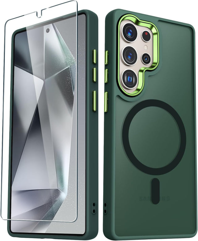 Redpepper Galaxy S25 Ultra cover magnetica rosa opaca MagSafe