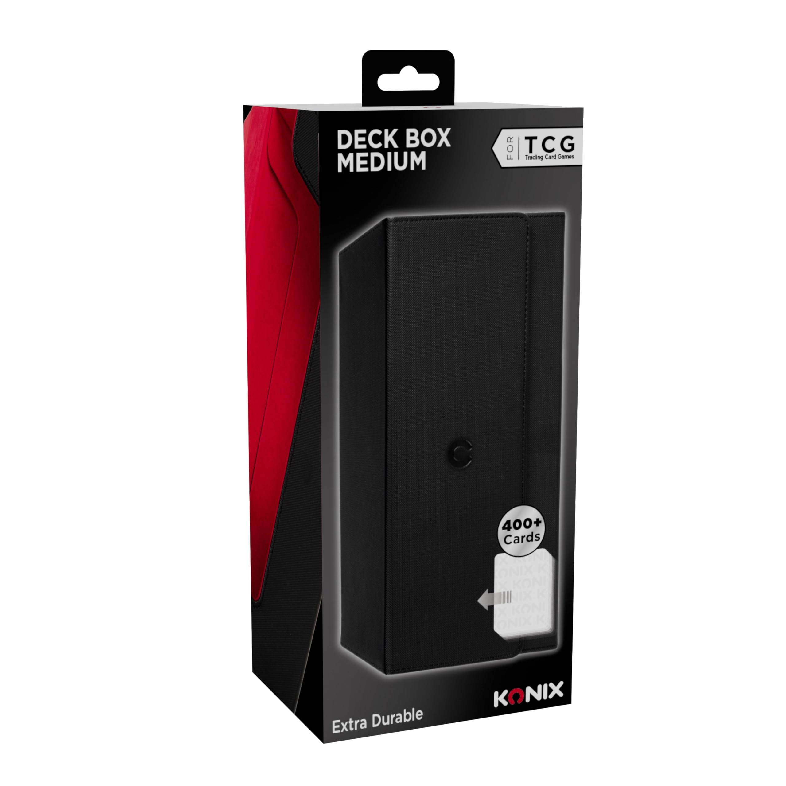 Konix Scatola Medium 3 Deckbox Carte 63x88 Nero