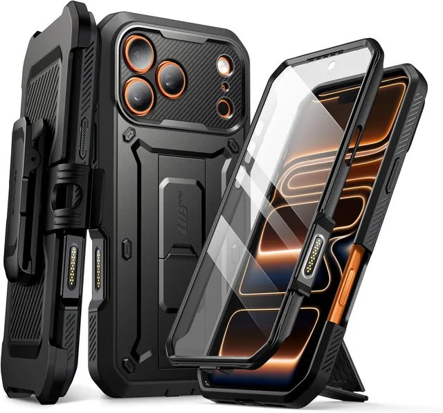 Redpepper Apple Cases 17 Pro Max cover antiurto con stand