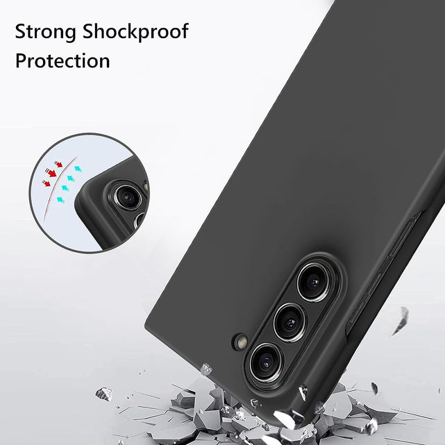 Redpepper Galaxy Cases Z Fold 5 cover nera antiurto 7.6" TPU