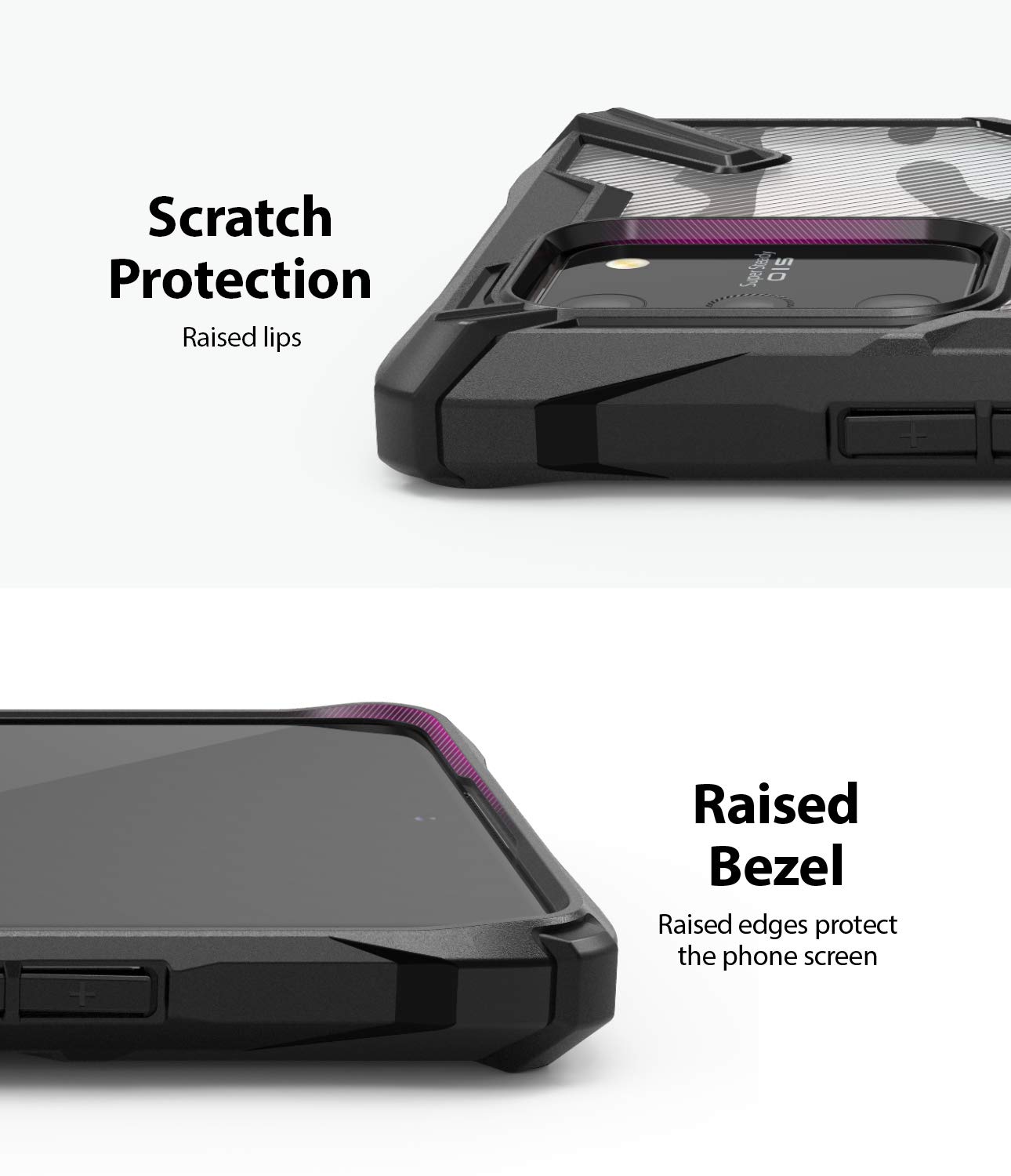 Ringke Fusion-X Cover Galaxy S10 Lite Camo Black antiurto