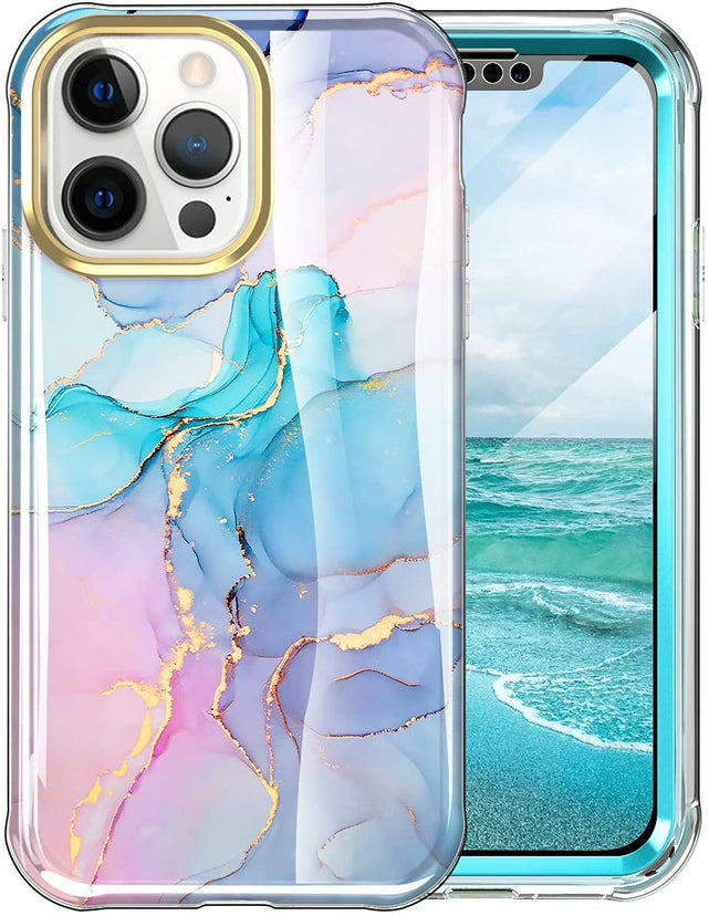 Redpepper iPhone 13 Pro Max Cover Marmo slim antiurto