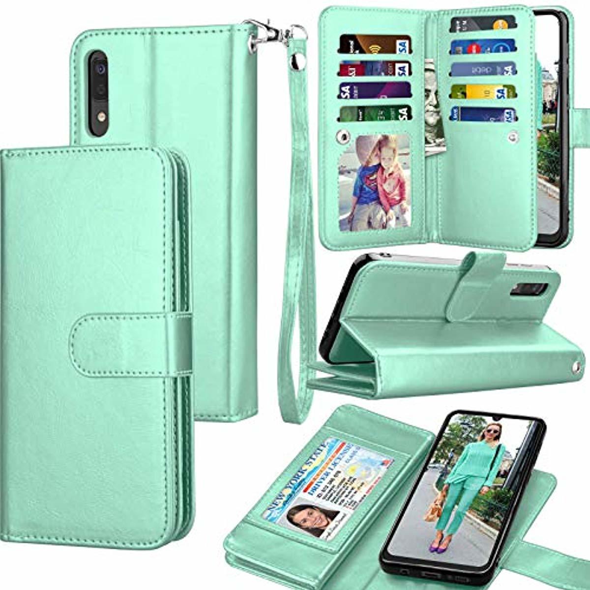 Redpepper Galaxy A70 Custodia Wallet Turchese Staccabile