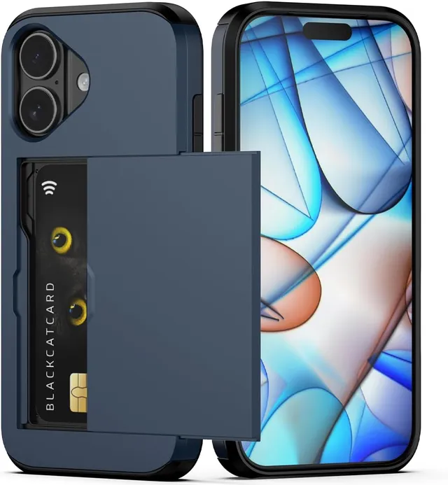 Redpepper iPhone 17 Custodia Wallet Slim Antiurto Nera