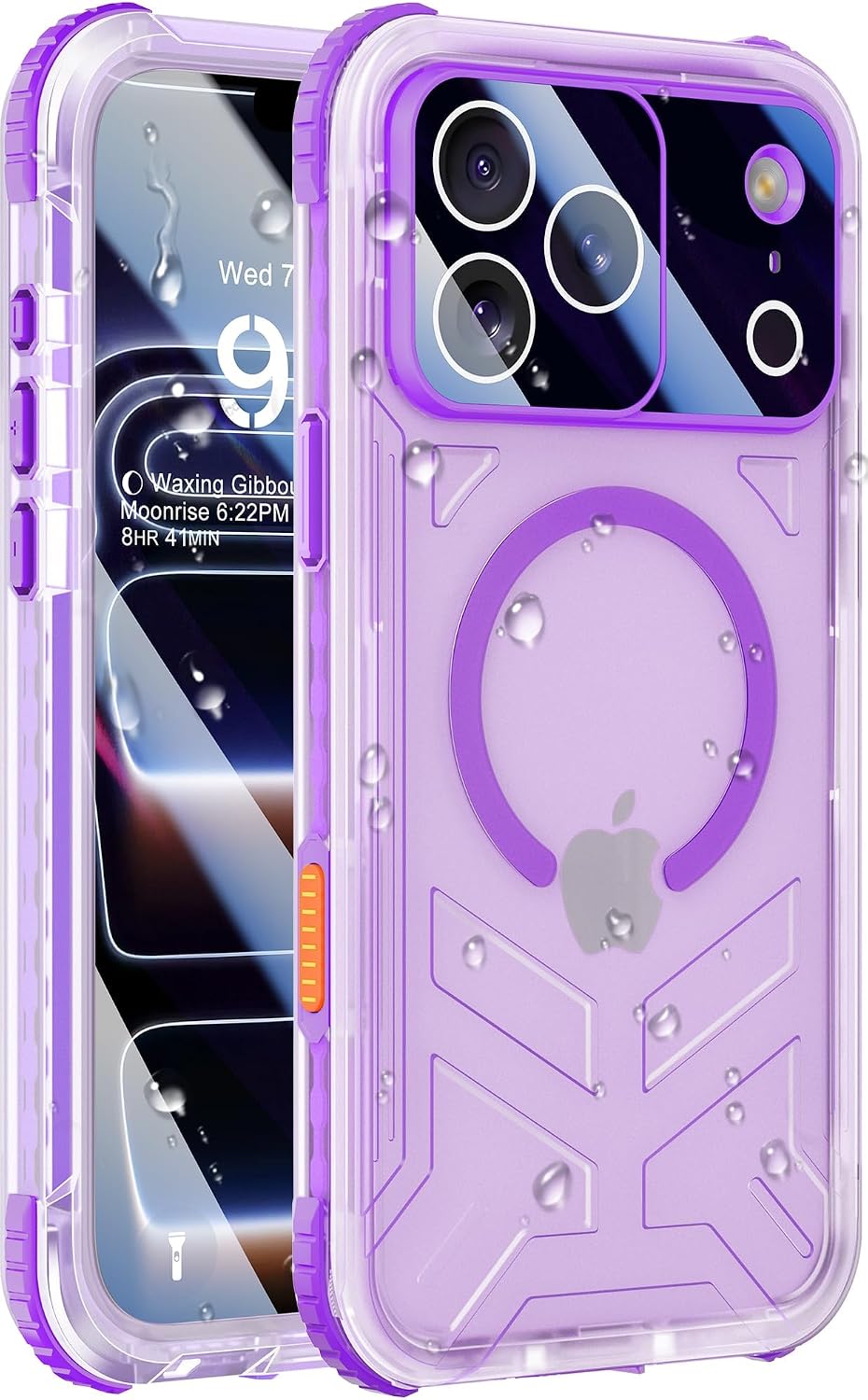 Redpepper iPhone 17 Pro cover impermeabile viola IP68