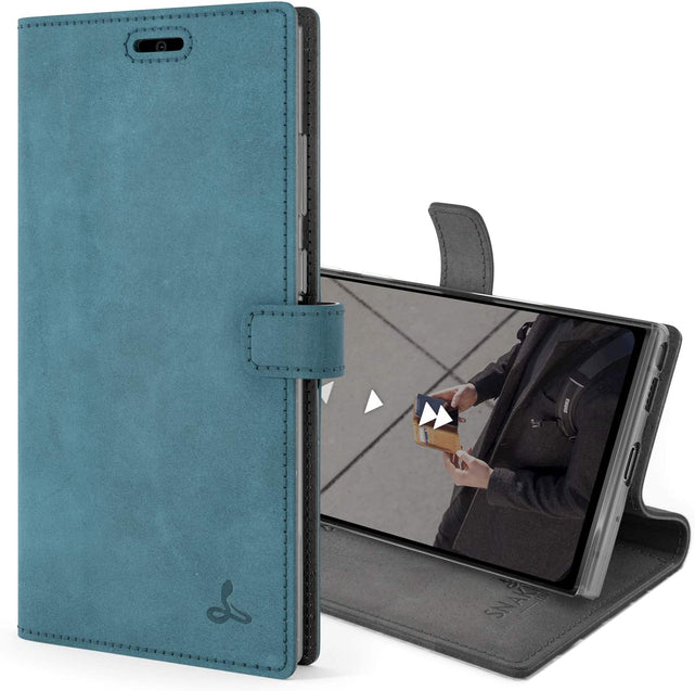 Redpepper Note 20 Ultra custodia portafoglio pelle nera