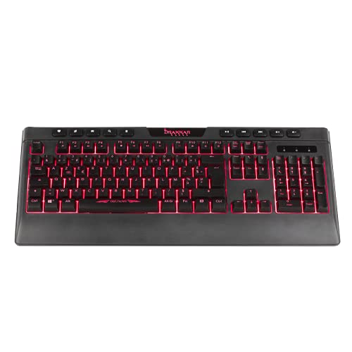 Konix Drakkar Niflheim Tastiera Gaming AZERTY Cavo Nera