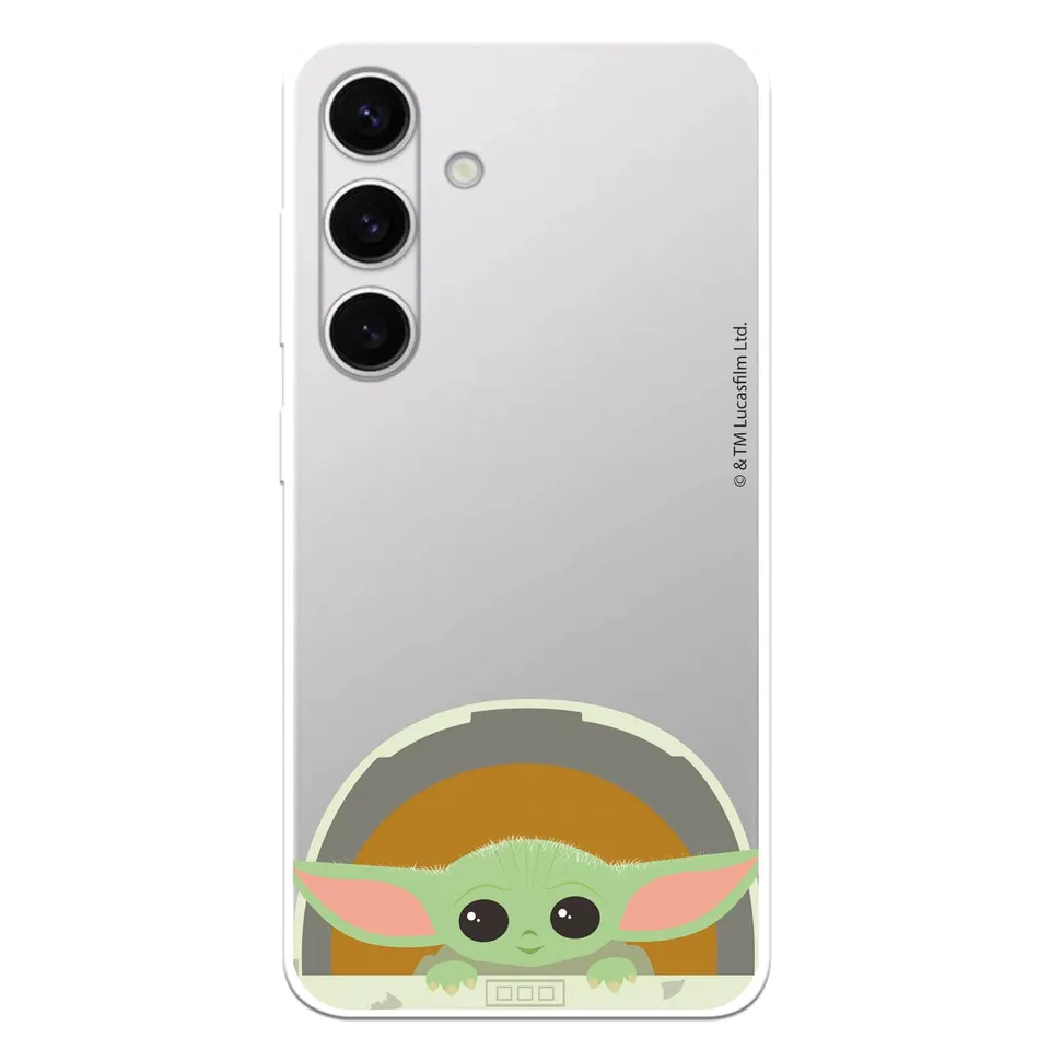 La Casa de las Carcasas Licenze cover S24 Baby Yoda Sorrisi silicone