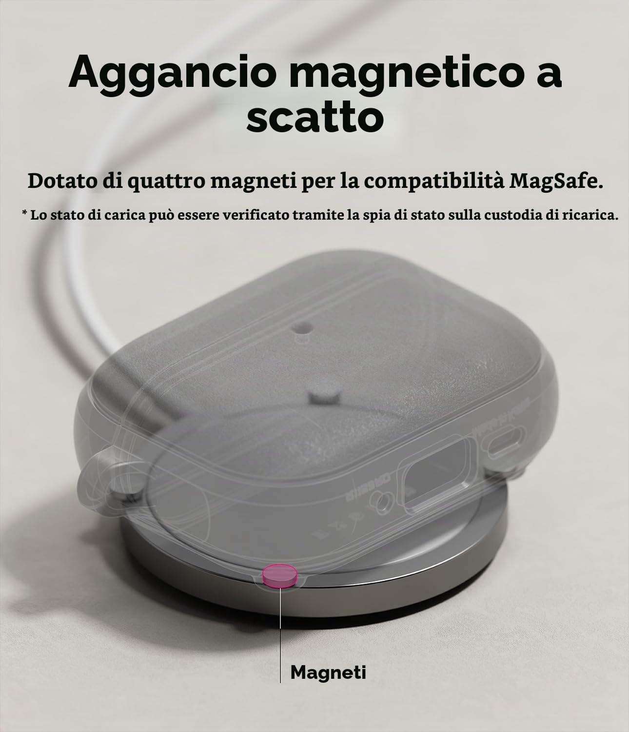 Ringke Onyx Magnetic AirPods Pro 3 custodia nera Black
