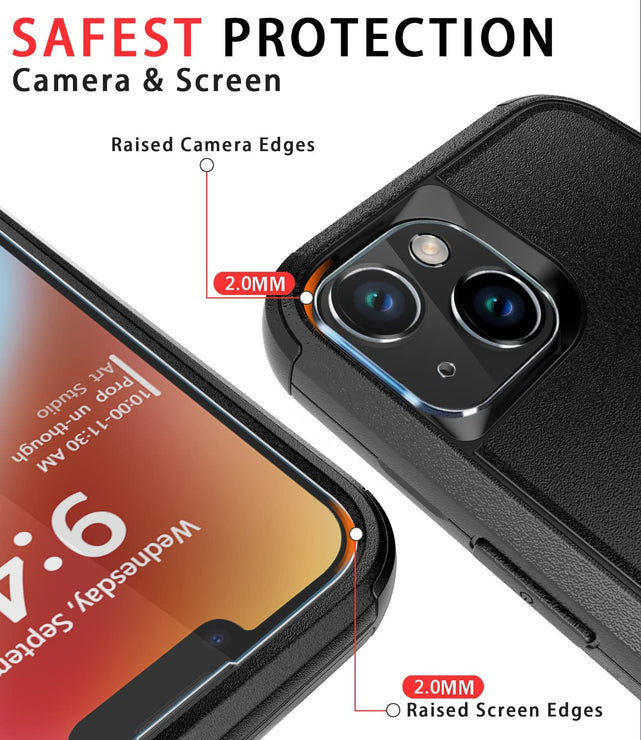 Redpepper iPhone 14 Custodia Corazzata Antiurto 6,1" con Vetro