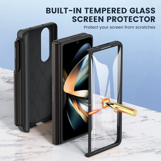 Redpepper Galaxy Z Fold 4 custodia con S Pen e stand nero