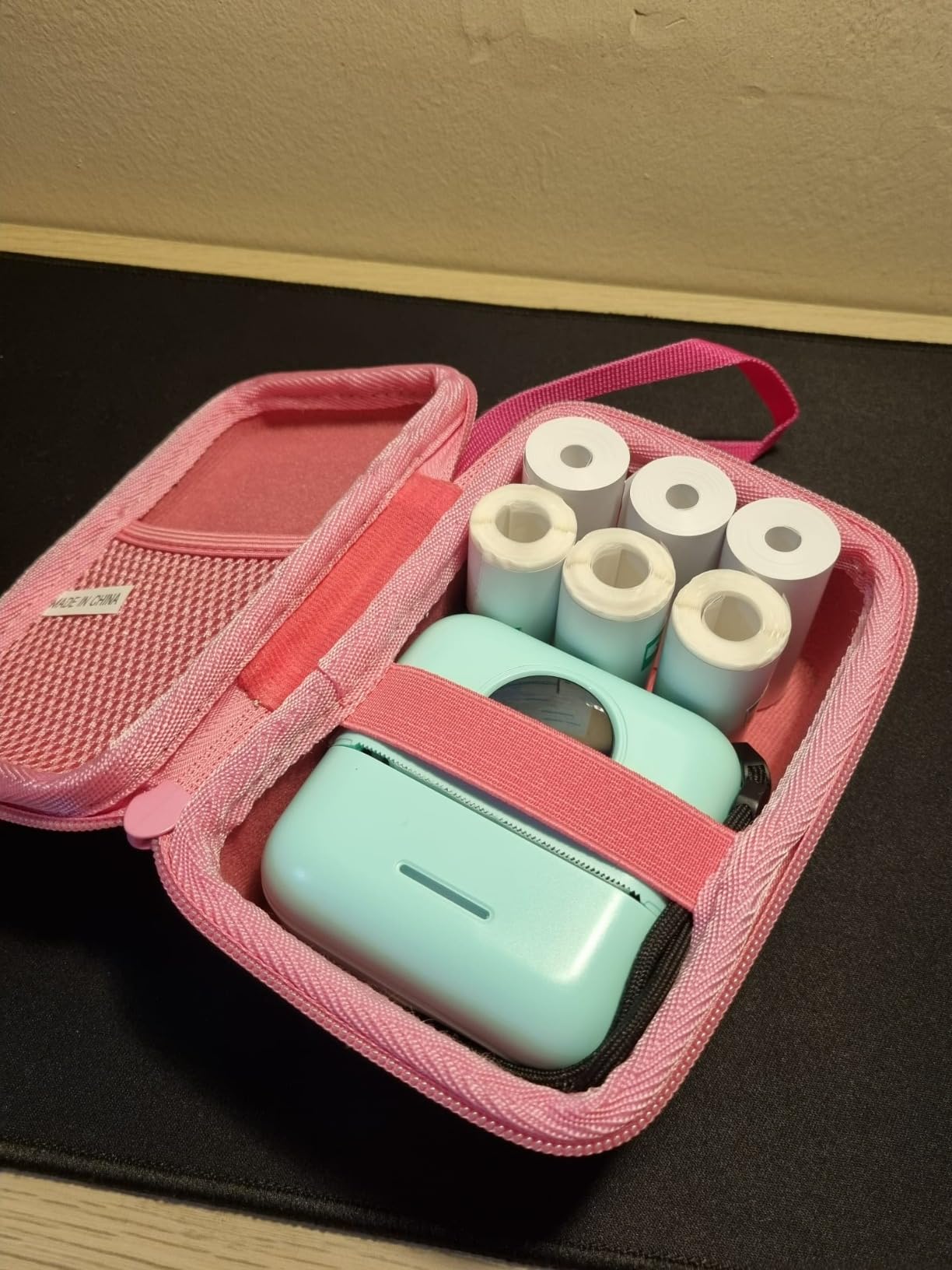 Aenllosi Camera Case custodia fotocamera bambini blu EVA