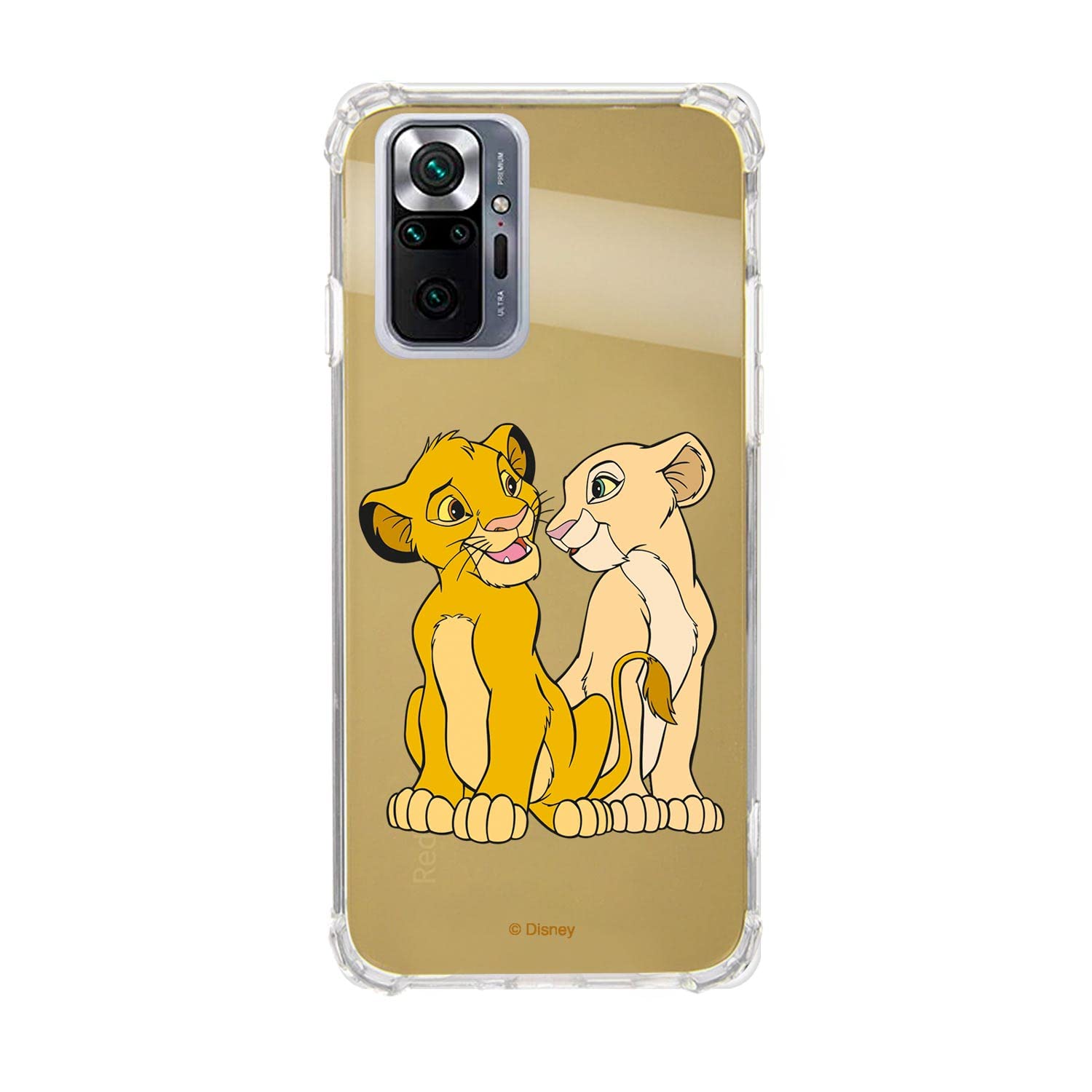 La Casa de las Carcasas Simba Nala cover Note 10 Pro specchio oro