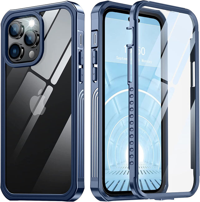 Redpepper Apple Cases 14 Pro Max Bumper Cover vetro nera 6.7