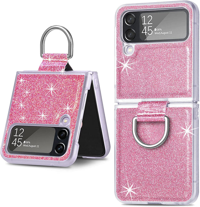 Redpepper Galaxy Z Flip 4 cover pelle oro glitter