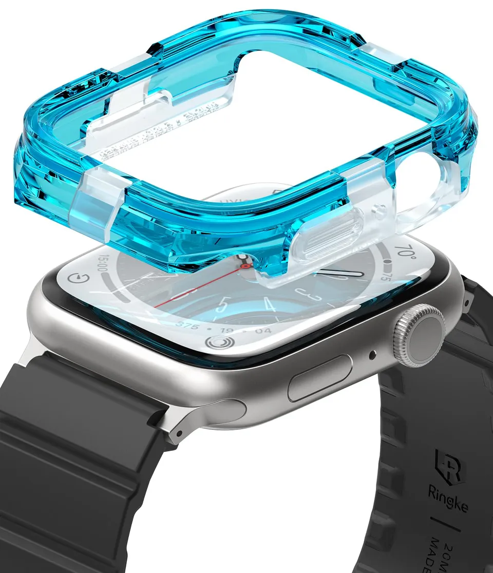 Ringke Fusion Bumper Apple Watch 44/45mm cover Neon Blue