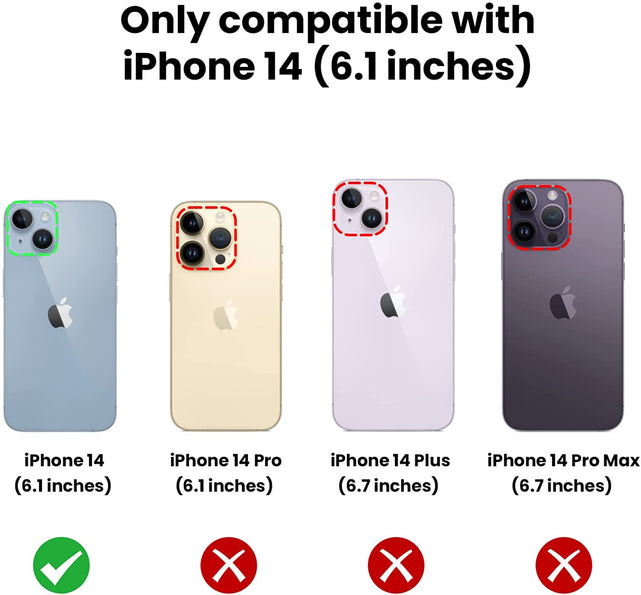 Redpepper iPhone 14 cover anello 360° copri fotocamera