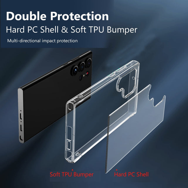Redpepper Galaxy S23 Cover Trasparente Antigiallo Slim