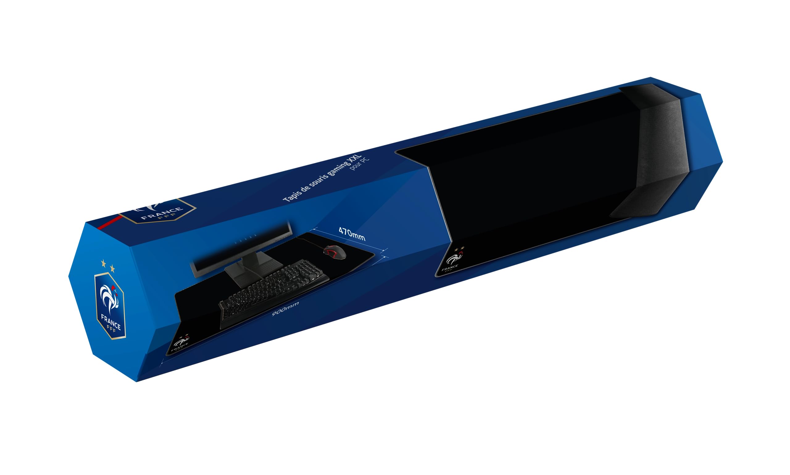 Konix FFF Tappetino Mouse XXL 90x46 Nero Gaming