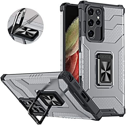 Redpepper Galaxy S22 Plus Cover Magnetica Nera con Anello