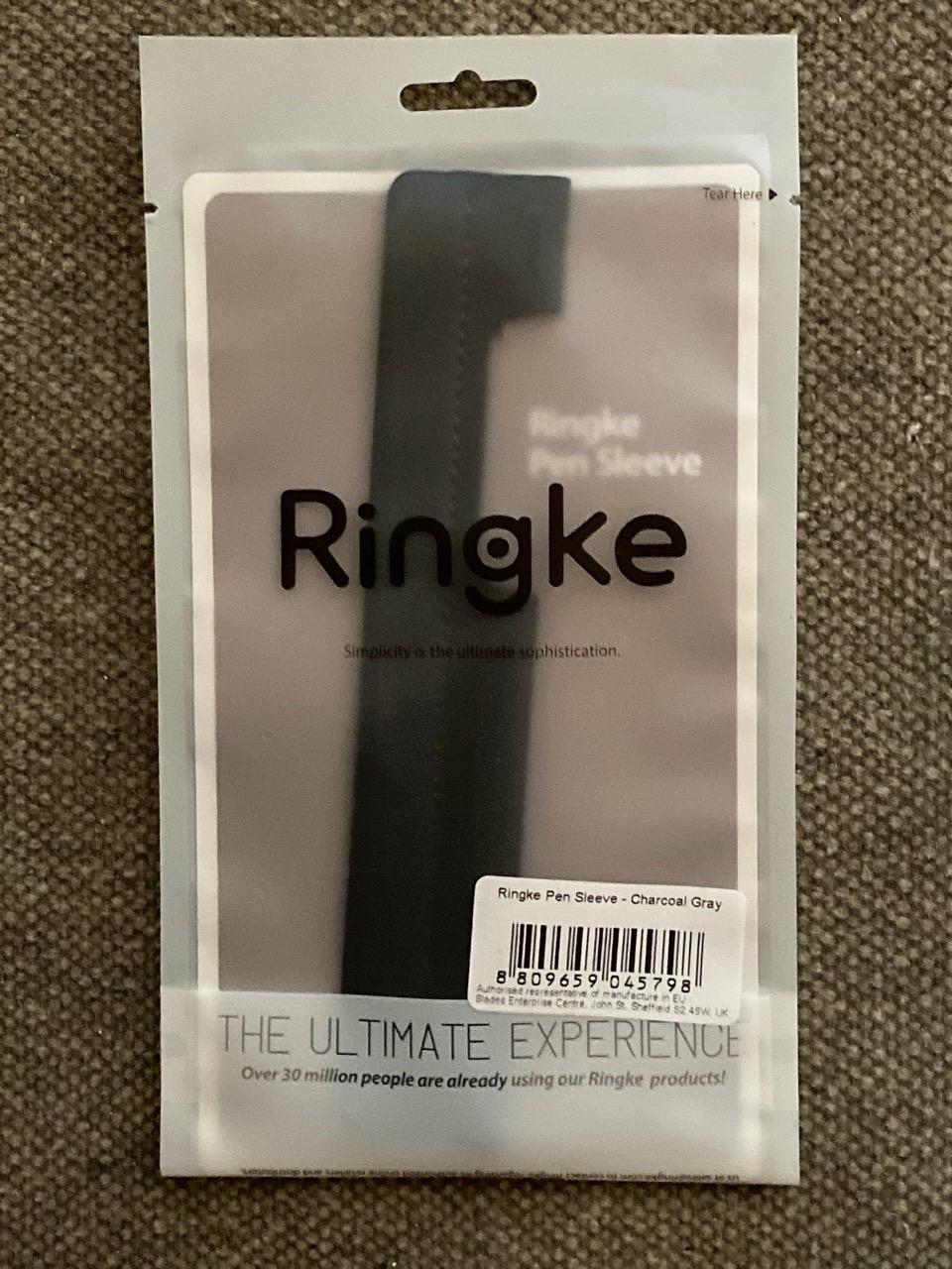 Ringke Pen Holder porta penna adesivo nero 3 pezzi pelle