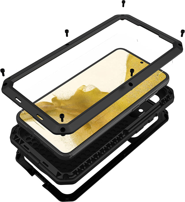 Redpepper Galaxy Cases S23 Plus Custodia Corazzata metallo argento