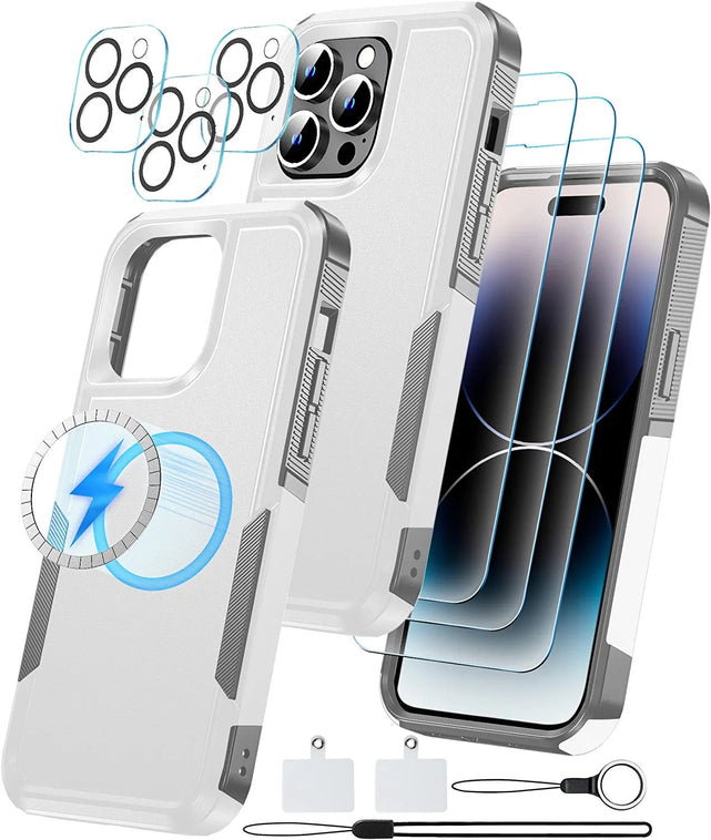 Redpepper iPhone 14 Pro Max cover MagSafe con 3 vetri