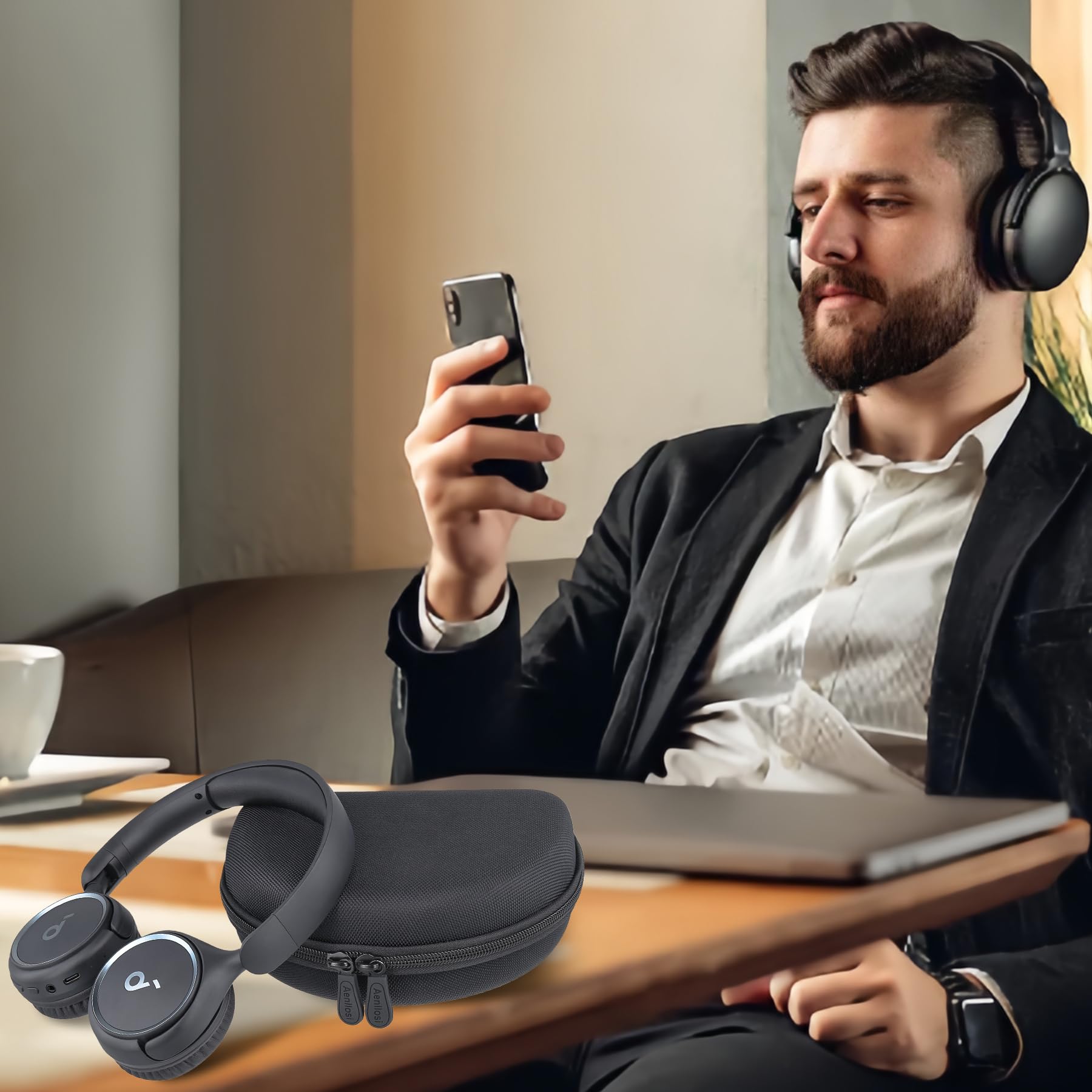 Aenllosi Headphone H30i Custodia Cuffie Rigida EVA Antipolvere
