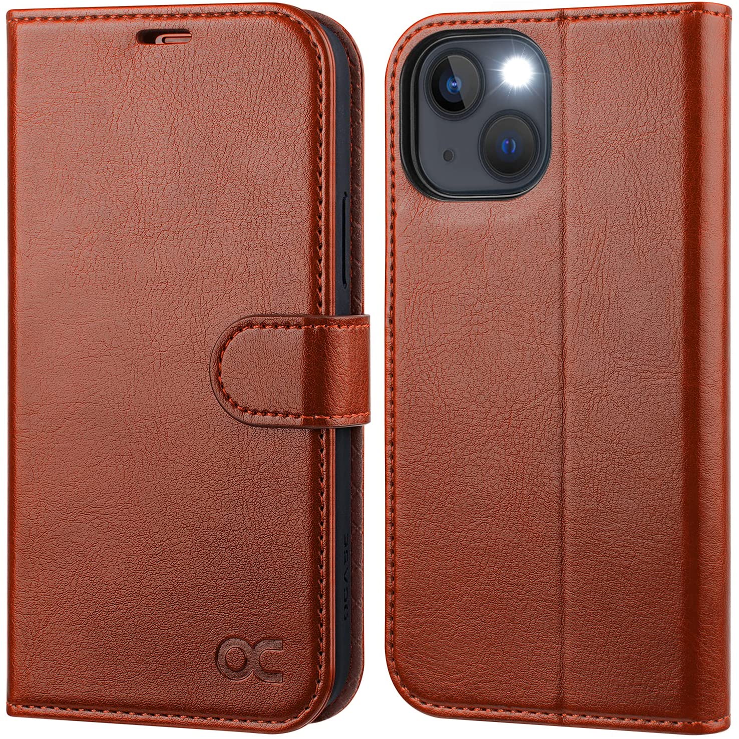 Redpepper iPhone 13 Cover Portafoglio Pelle Carte RFID Stand