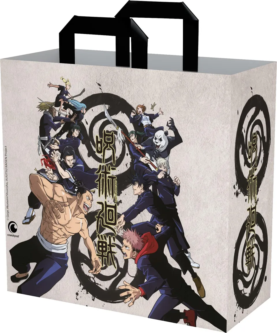 Konix Jujutsu Kaisen Borsa Spesa 40x45x20 Beige Riciclata
