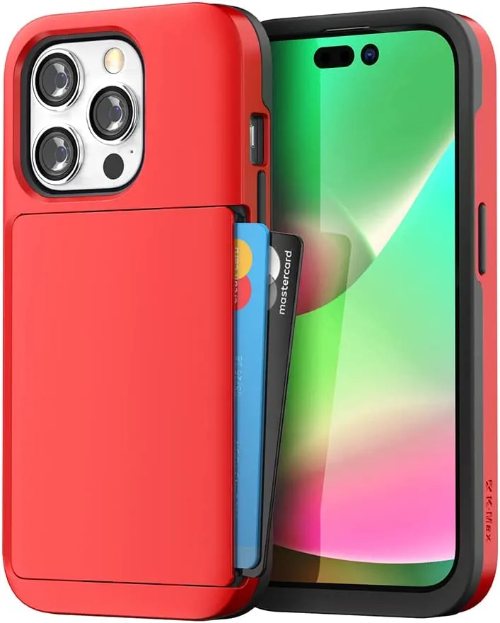 Redpepper iPhone 14 Pro custodia portacarte doppio strato