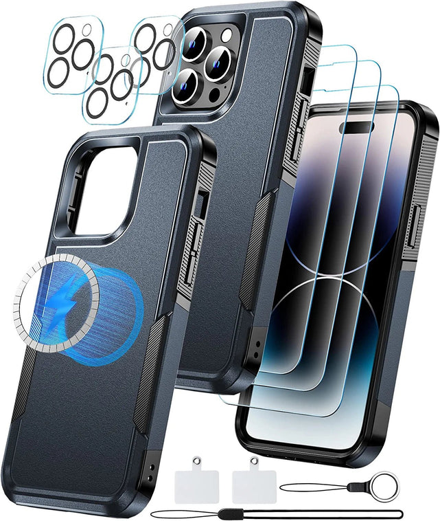 Redpepper iPhone 14 Pro Max cover MagSafe con 3 vetri
