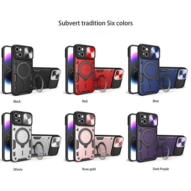 Redpepper iPhone 15 Plus Cover Camshield Magnetica nera