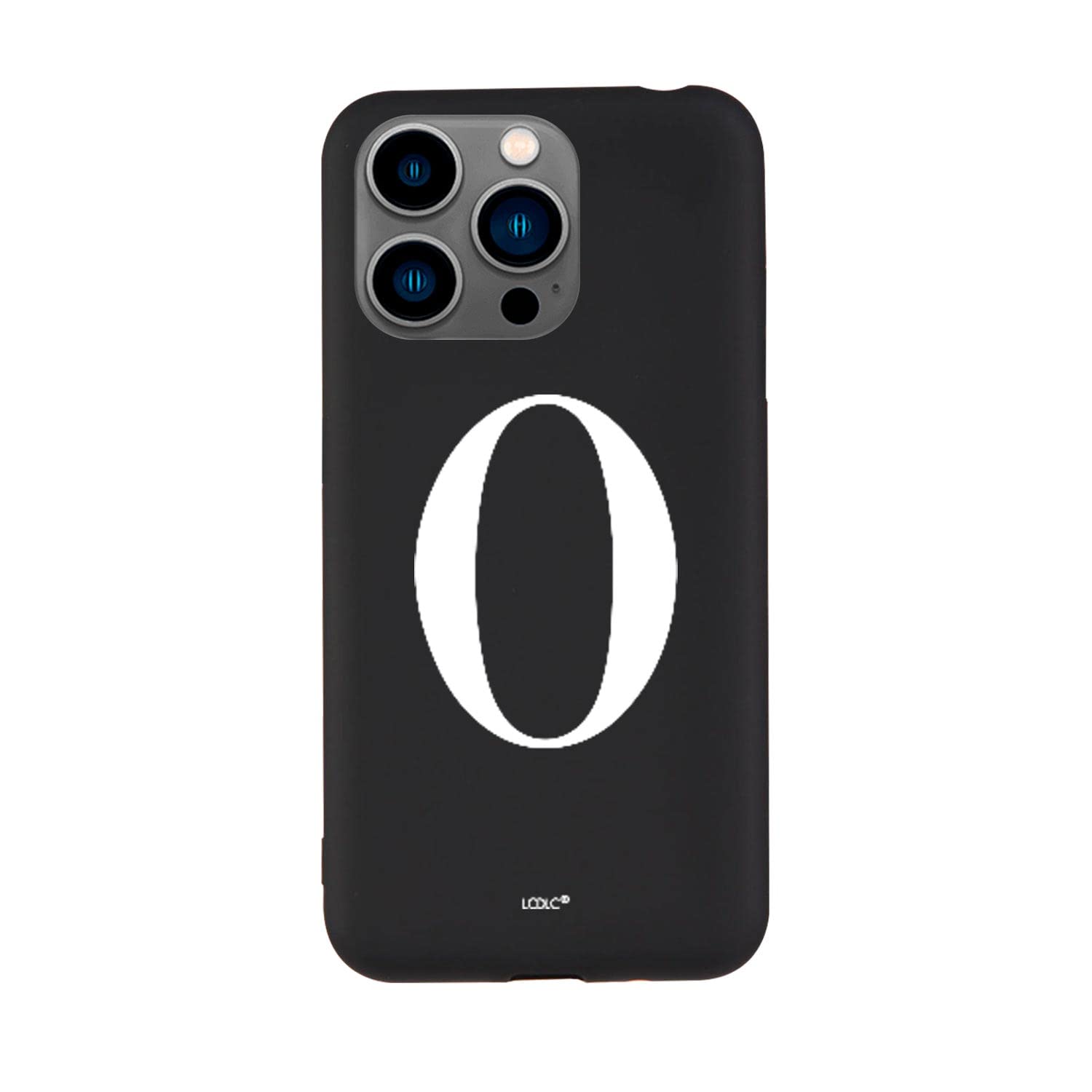 La Casa de las Carcasas Personalizzate iPhone 15 Pro custodia silicone nero iniziale