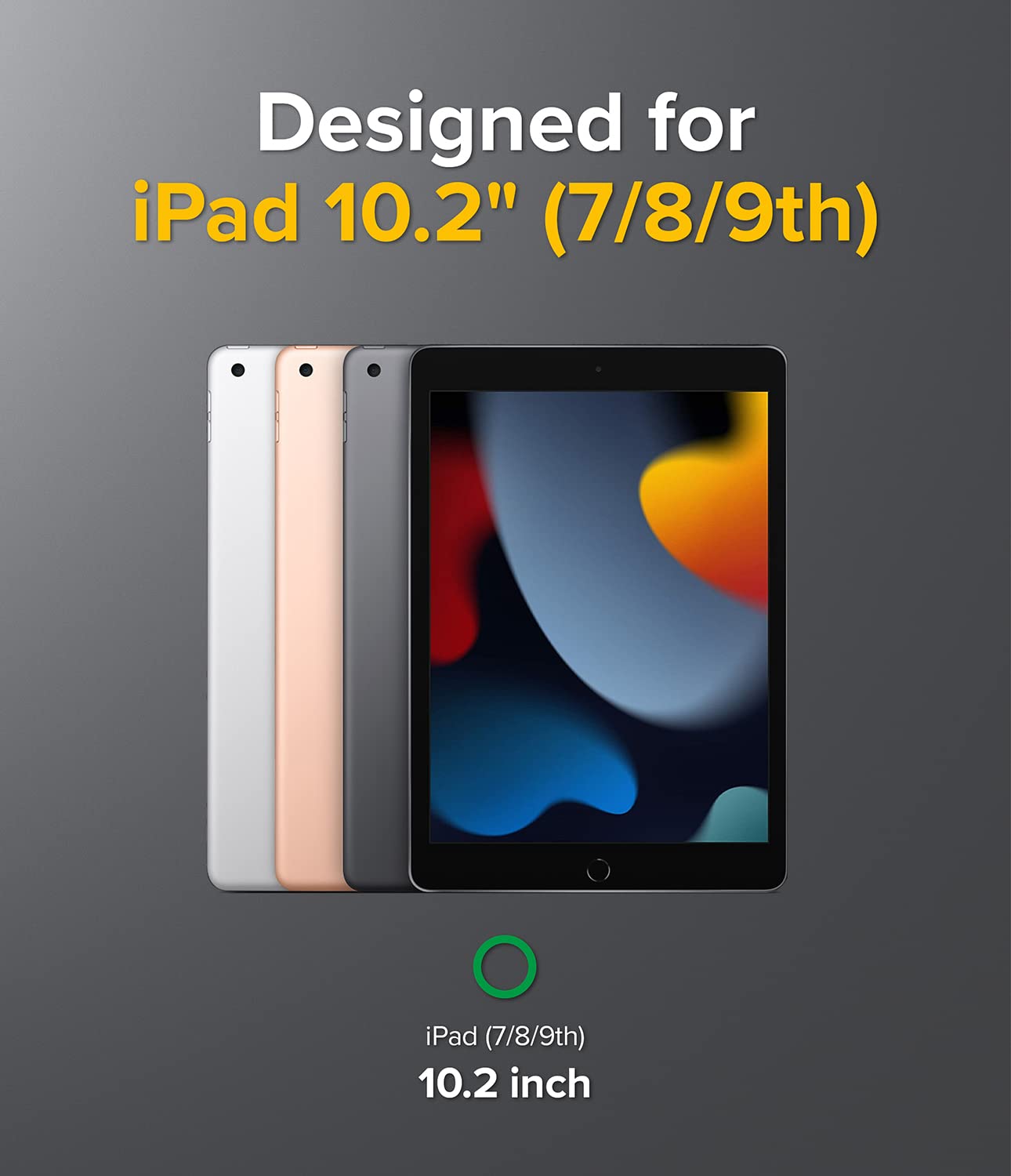 Ringke Fusion iPad 9/8/7 10.2 custodia trasparente White Black