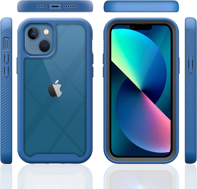 Redpepper Apple Cases Cover iPhone 13 Mini 5.4 Trasparente Blu
