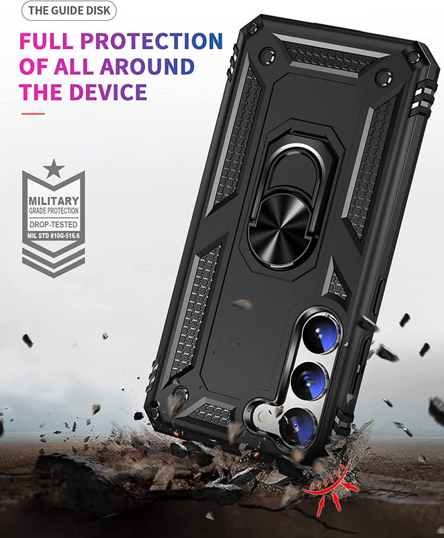 Redpepper Galaxy S23 Plus Cover con Supporto 360° e 2 Pellicole