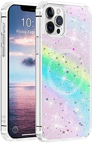 Redpepper iPhone 13 Pro Max Cover Glitter MagSafe trasparente magnetica