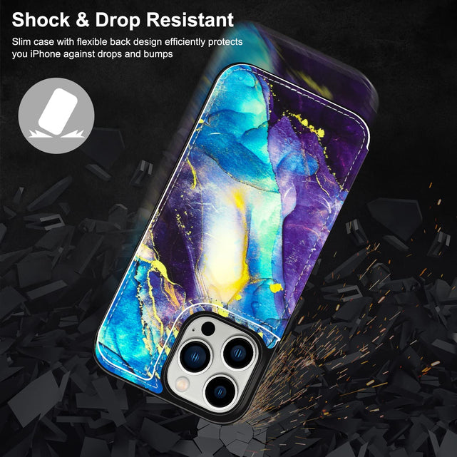 Redpepper iPhone 14 Pro cover portafoglio pelle 3 carte