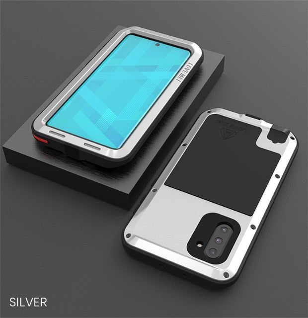Redpepper Galaxy Cases Note 10 cover alluminio nera