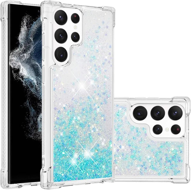 Redpepper S23 Ultra custodia glitter silicone trasparente